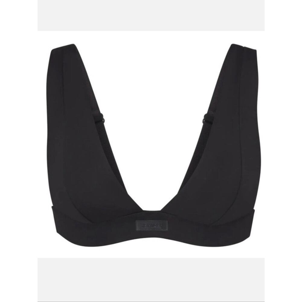 NWT SKIMS Recycled Swim Black Bikini Set Sz Lg - Picture 5 of 16